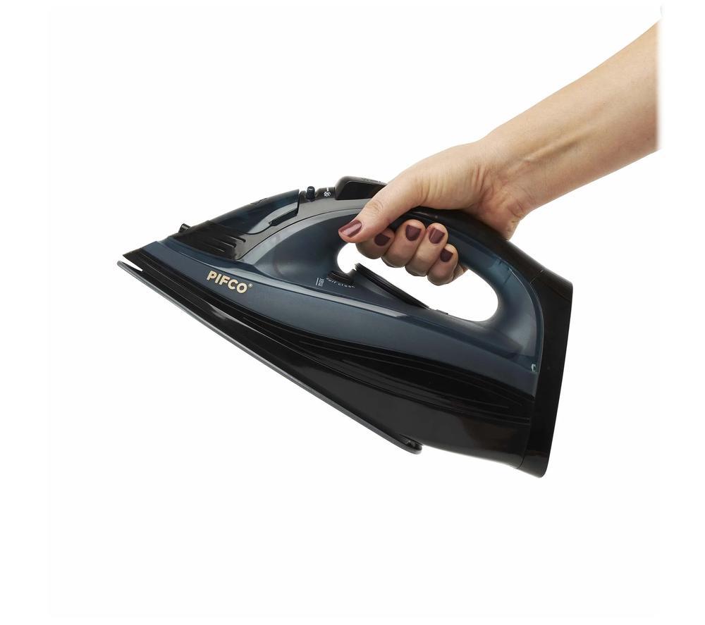 PIFCO 205773 Cordless Steam Iron - Black & Blue image number 4 of 13