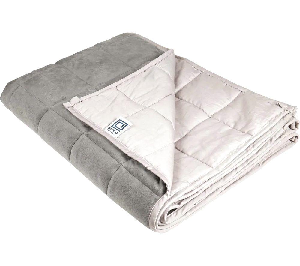 PIFCO 204288 Single Weighted Blanket - Grey, 7 kg, Silver/Grey