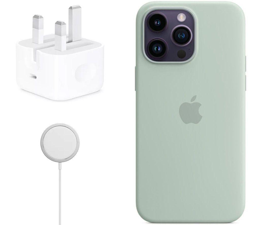 iPhone 14 Pro Max Silicone Case with MagSafe - Succulent - Apple