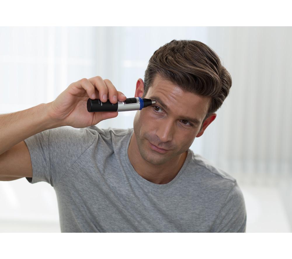 PANASONIC ER-GN30-K503 Wet & Dry Nose & Ear Trimmer - Black & Silver image number 5 of 8