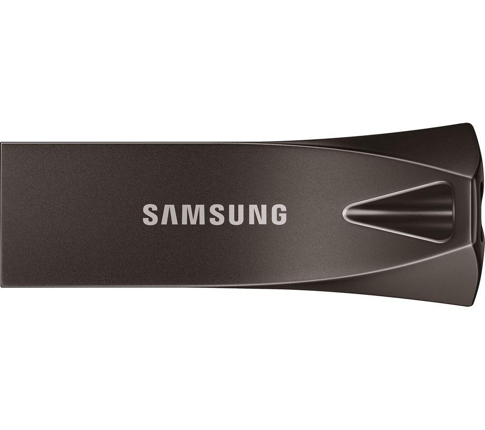 Samsung Bar Plus Usb 3.1 Memory Stick - 256 Gb, Titan Grey, Silver/Grey