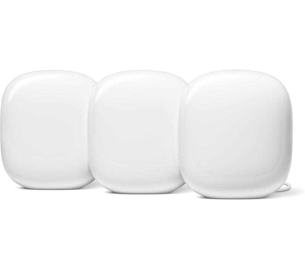 GOOGLE Nest WiFi Pro Whole Home System - Triple Pack, White