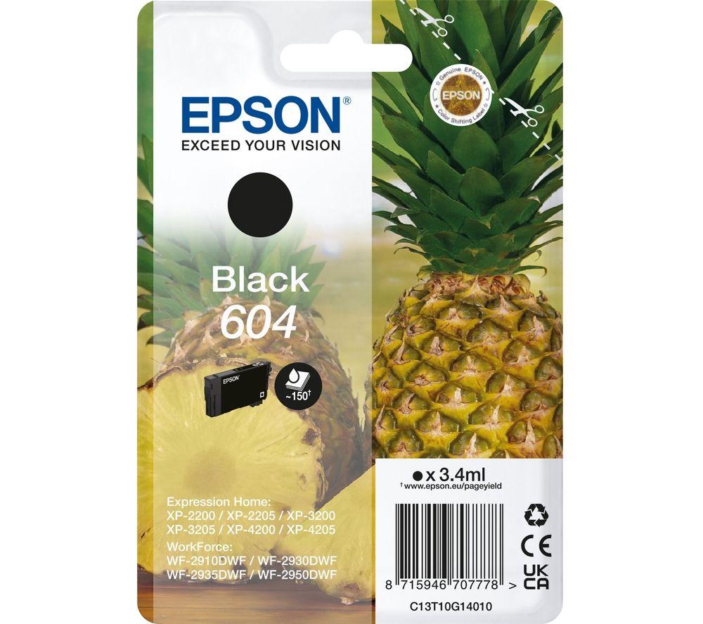 EPSON 604 Pineapple Black Ink Cartridge, Black