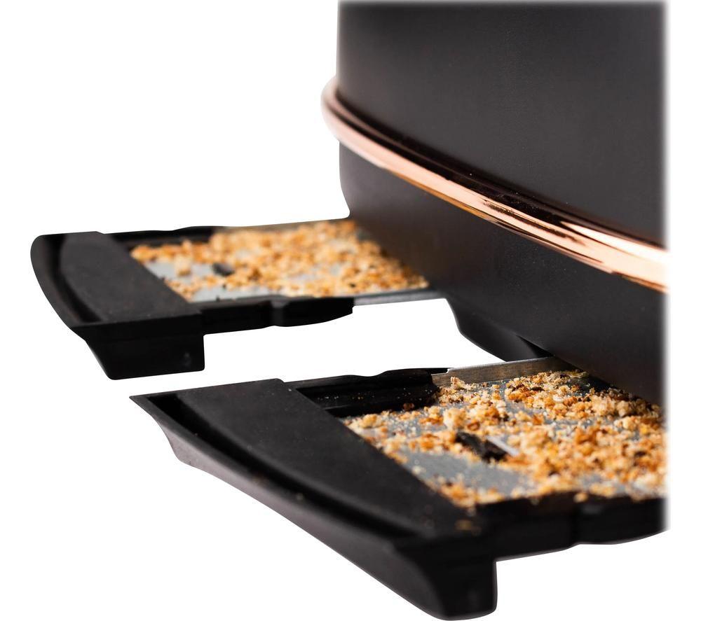 HADEN Heritage 205377 4-Slice Toaster - Black & Copper image number 6 of 8