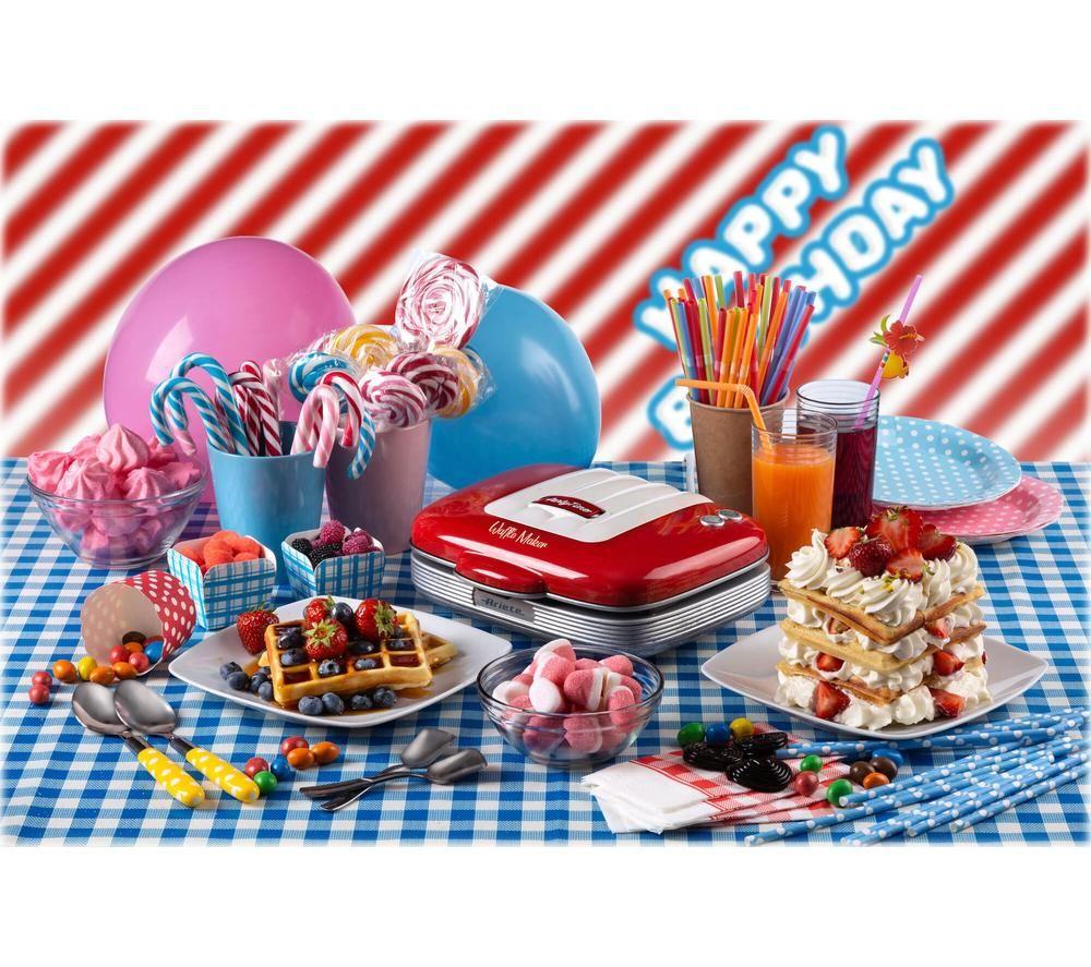 ARIETE Party Time 1973 Waffle Maker - Red image number 4 of 5
