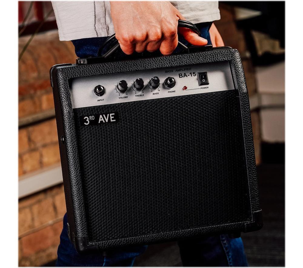 3RD AVENUE 15 W Combo Bass Guitar Practice Amplifier - Black image number 2 of 3