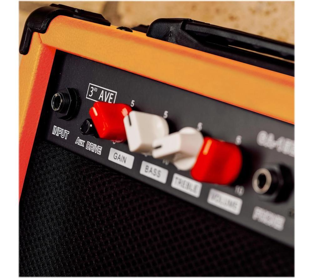 3RD AVENUE 15 W Combo Guitar Practice Amplifier - Orange image number 2 of 3