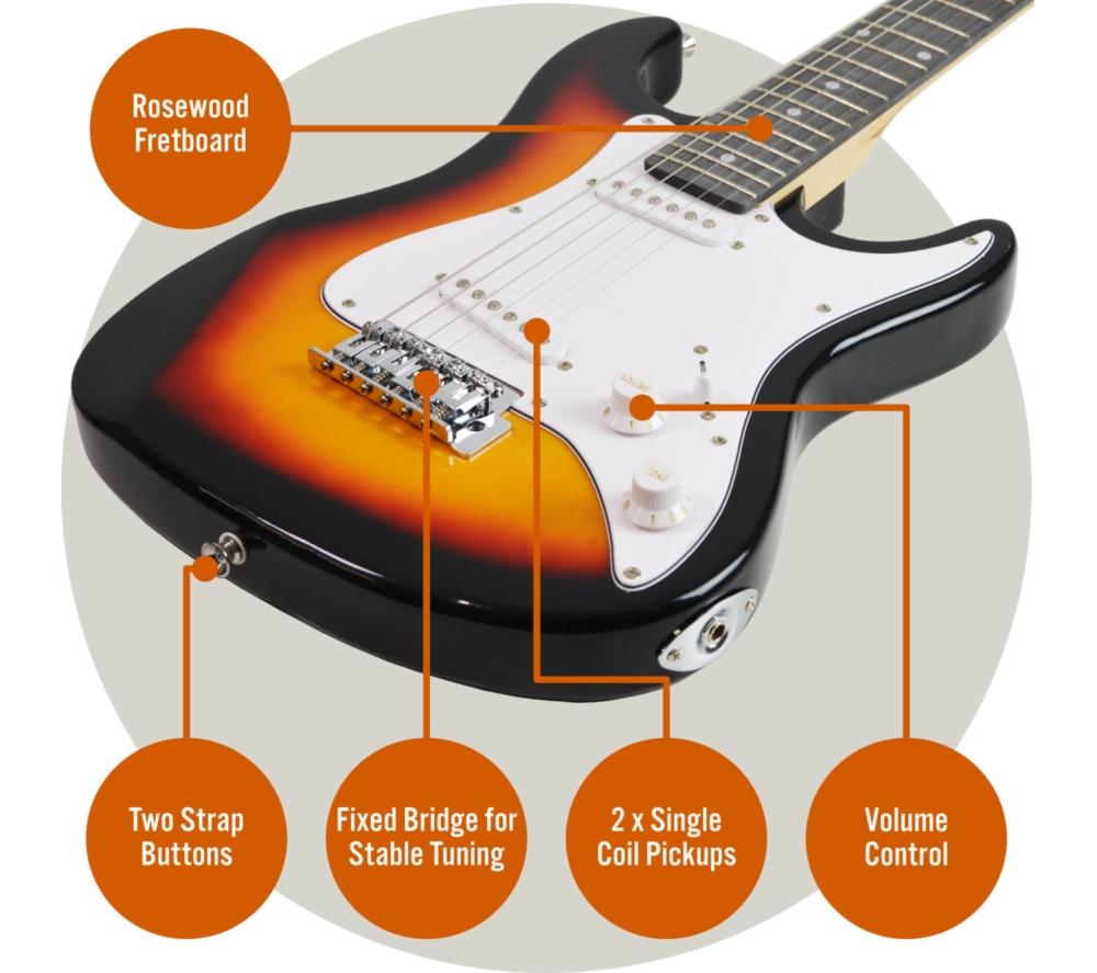 3RD AVENUE 3/4 Size Electric Guitar Bundle - Sunburst image number 4 of 6