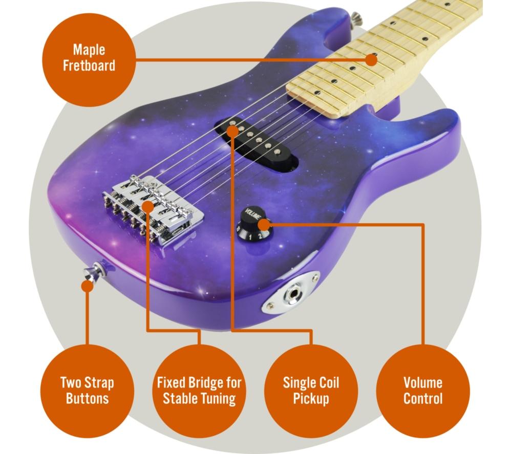 3RD AVENUE 1/4 Size Kids Electric Guitar Bundle - Galaxy image number 4 of 6