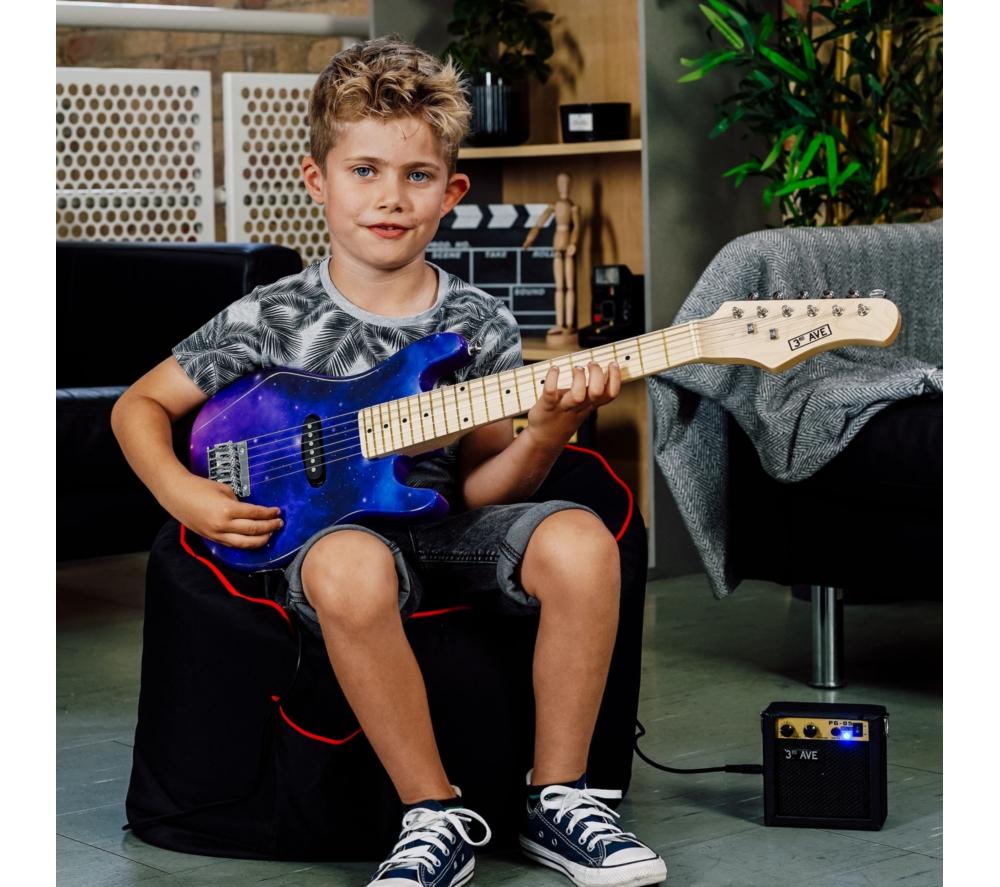 3RD AVENUE 1/4 Size Kids Electric Guitar Bundle - Galaxy image number 5 of 6