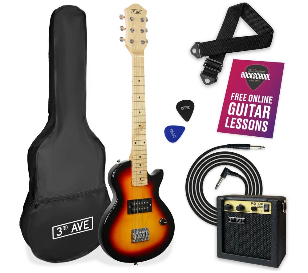 Junior Electric Guitar Rock Pack for Kids - Sunburst - 3rd Avenue - Image 5