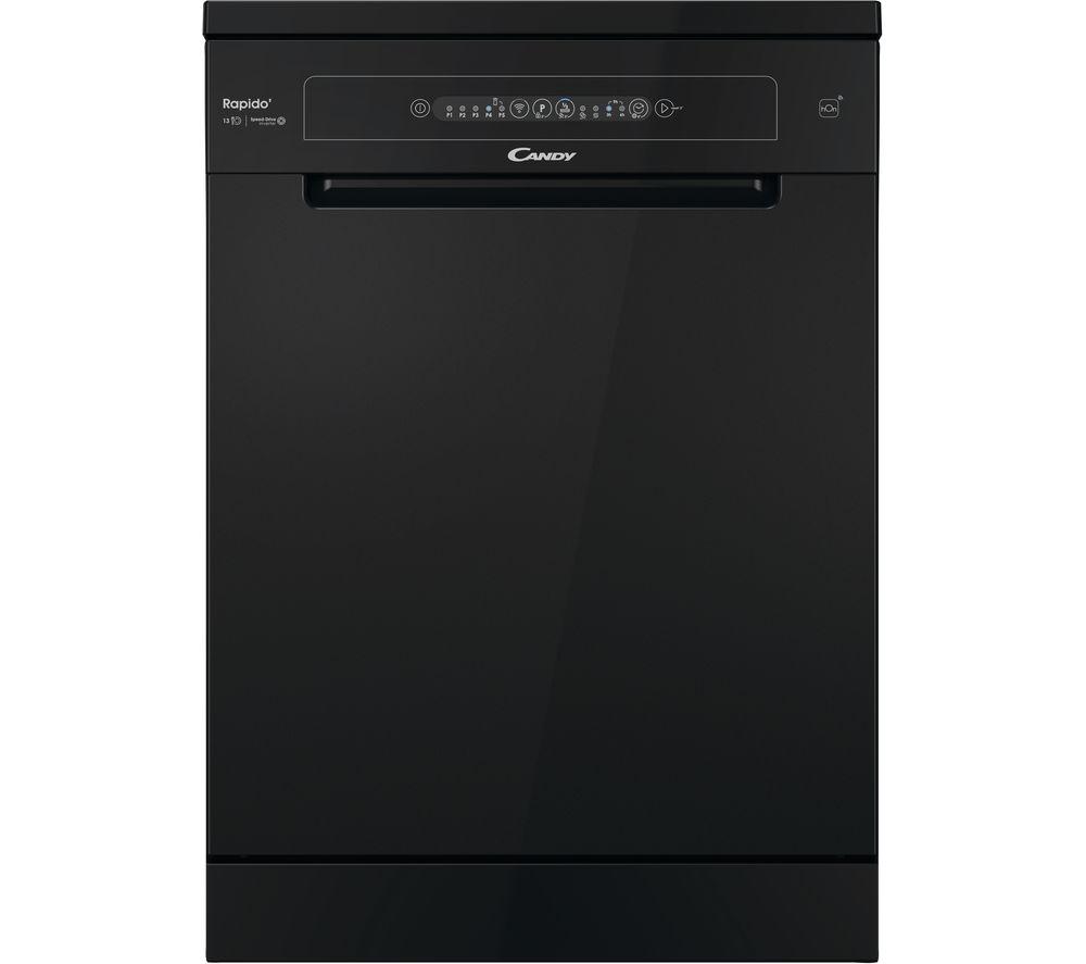 CANDY CF 3E9L0B-80 Full-size Smart Dishwasher - Black, Black