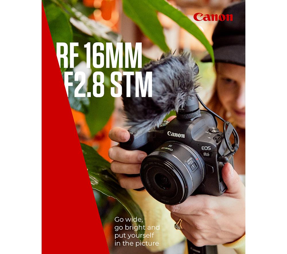 CANON RF 16 mm f/2.8 STM Wide-angle Prime Lens image number 2 of 10