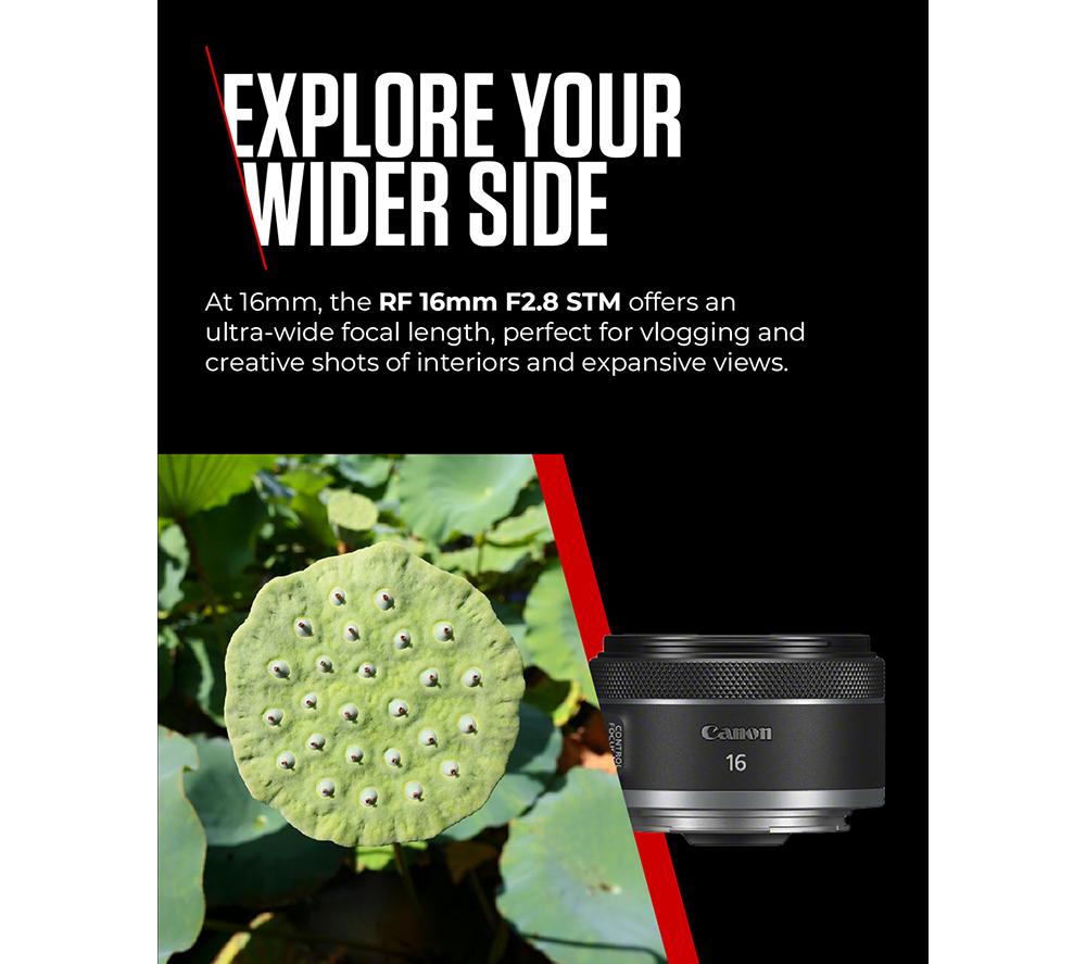 CANON RF 16 mm f/2.8 STM Wide-angle Prime Lens image number 3 of 10