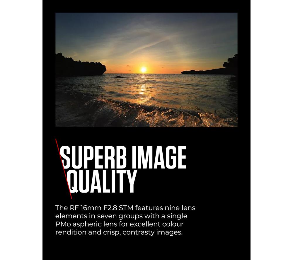 CANON RF 16 mm f/2.8 STM Wide-angle Prime Lens image number 6 of 10