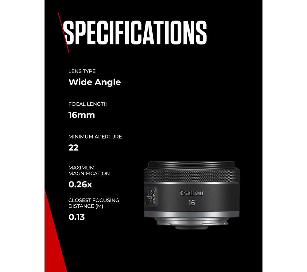 CANON RF 16 mm f/2.8 STM Wide-angle Prime Lens image number 8 of 10