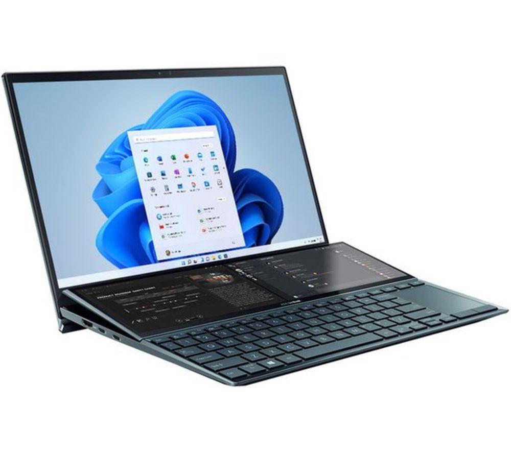 ASUS Zenbook Duo 14 UX482EA 14" Refurbished Laptop - Intel®Core i7, 512 GB SSD, Blue (Excellent Condition), Blue