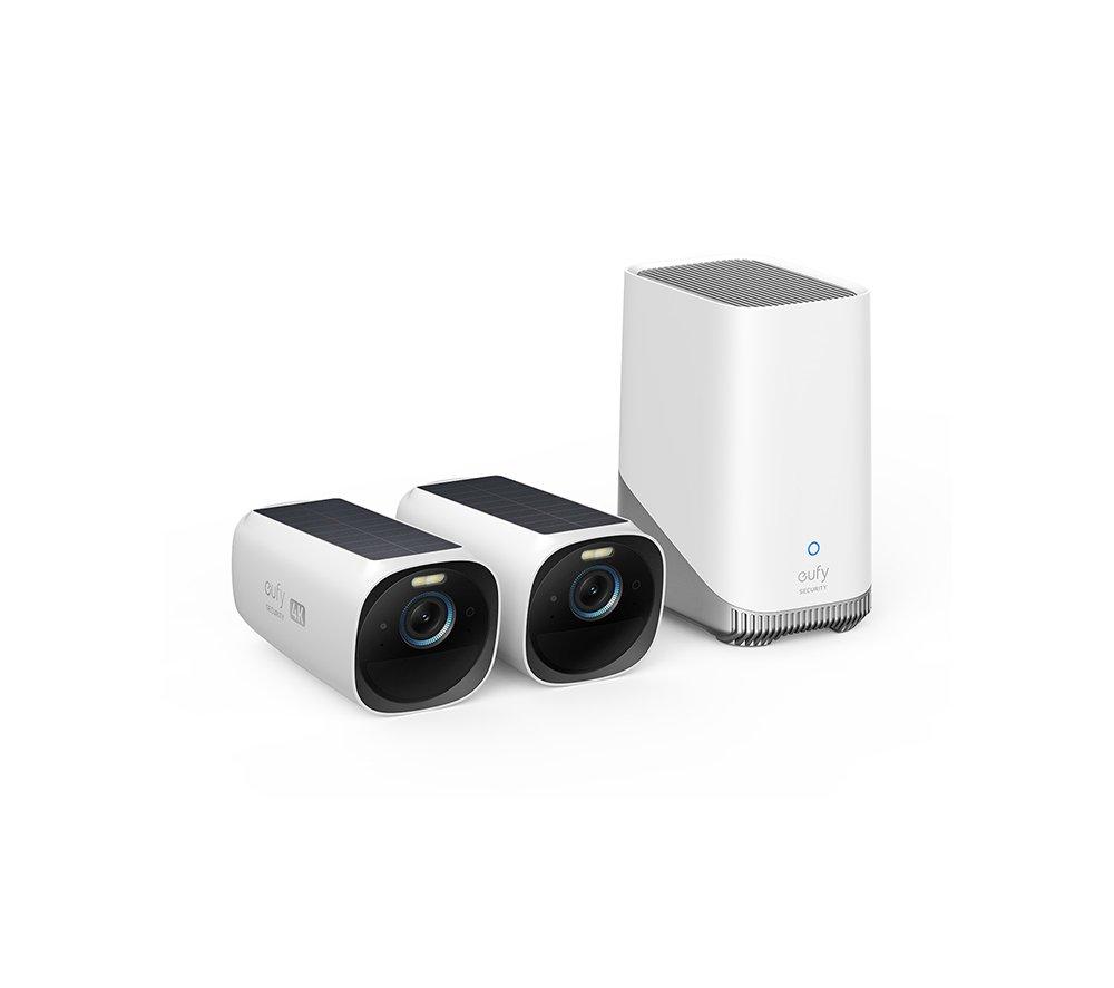 EUFY S330 eufyCam 3 4K Ultra HD WiFi Security Camera Kit - 16 GB, 2 Cameras, White