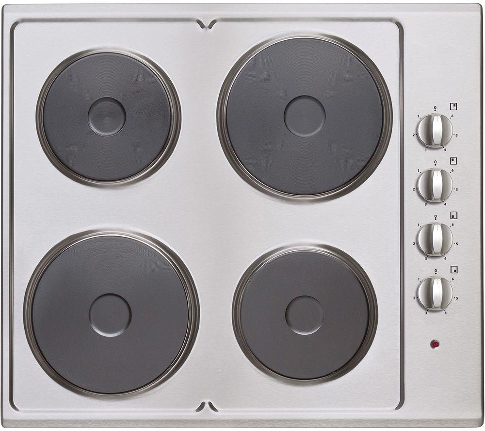 STATESMAN ESH630SS 58 cm Electric Solid Plate Hob - Stainless Steel, Stainless Steel
