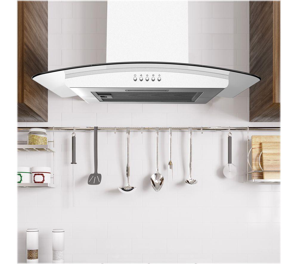 STATESMAN CGH60GS Chimney Cooker Hood - Stainless Steel & Glass image number 2 of 3