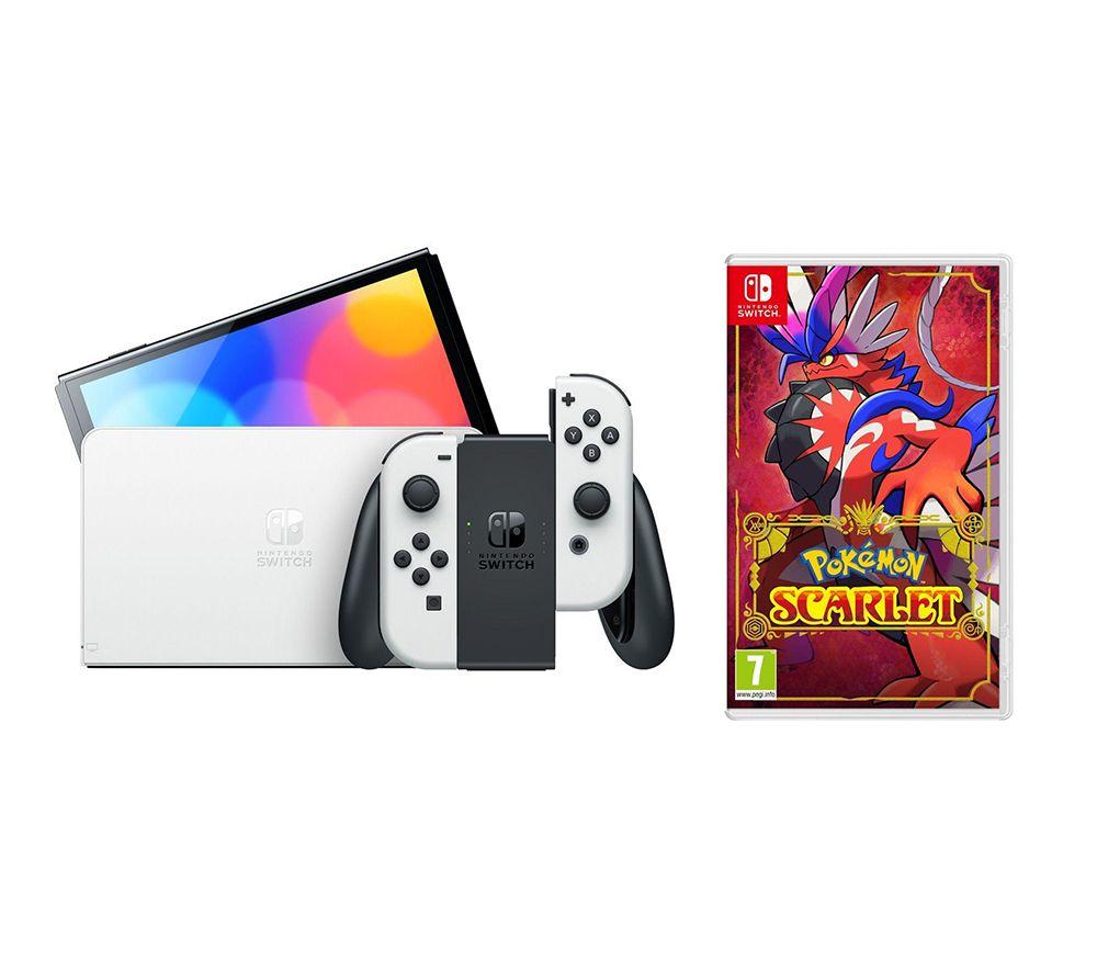 Buy NINTENDO Switch OLED White & Pokémon Scarlet Bundle Currys