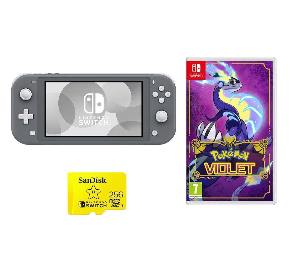 Buy NINTENDO Switch Lite Grey with 256 GB Memory Card & Pokémon Violet