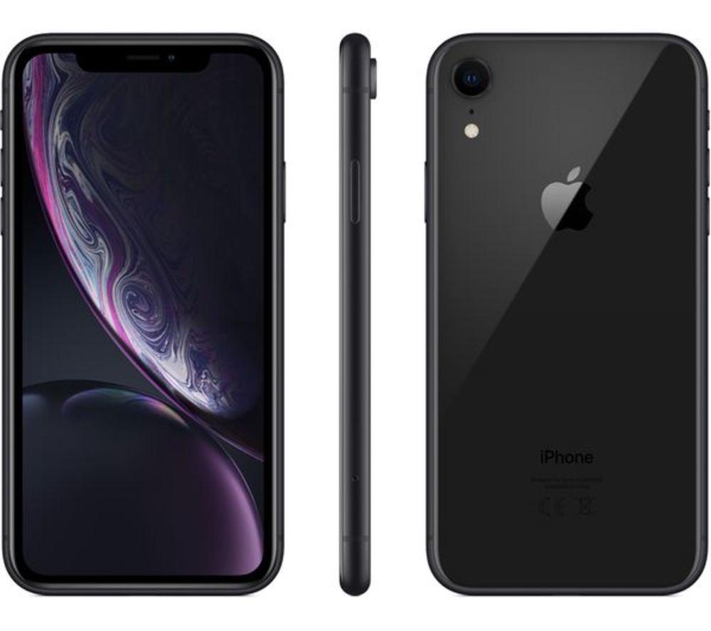 Buy APPLE Refurbished iPhone XR - 64 GB, Black (Excellent