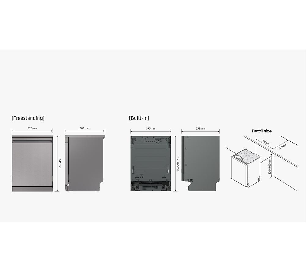SAMSUNG Series 11 DW60BG730FSLEU Full-size WiFi-enabled Dishwasher - Silver image number 11 of 11