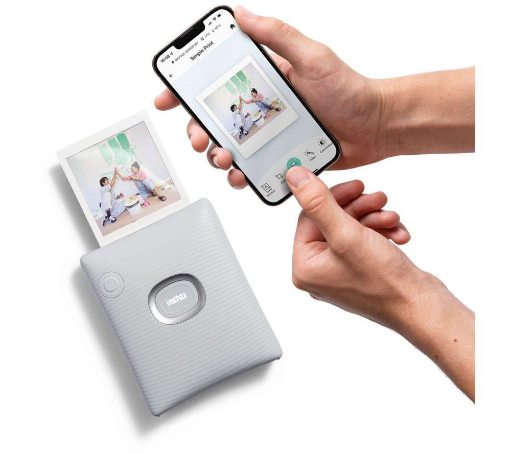 INSTAX Square Link Wireless Photo Printer - Ash White image number 4 of 6