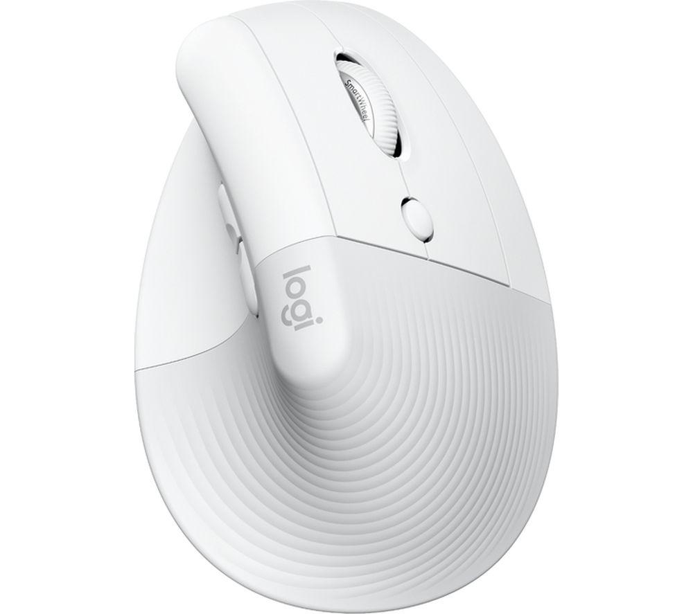 LOGITECH Lift Vertical For Mac Wireless Optical Ergonomic Mouse - Space Grey, White,Silver/Grey