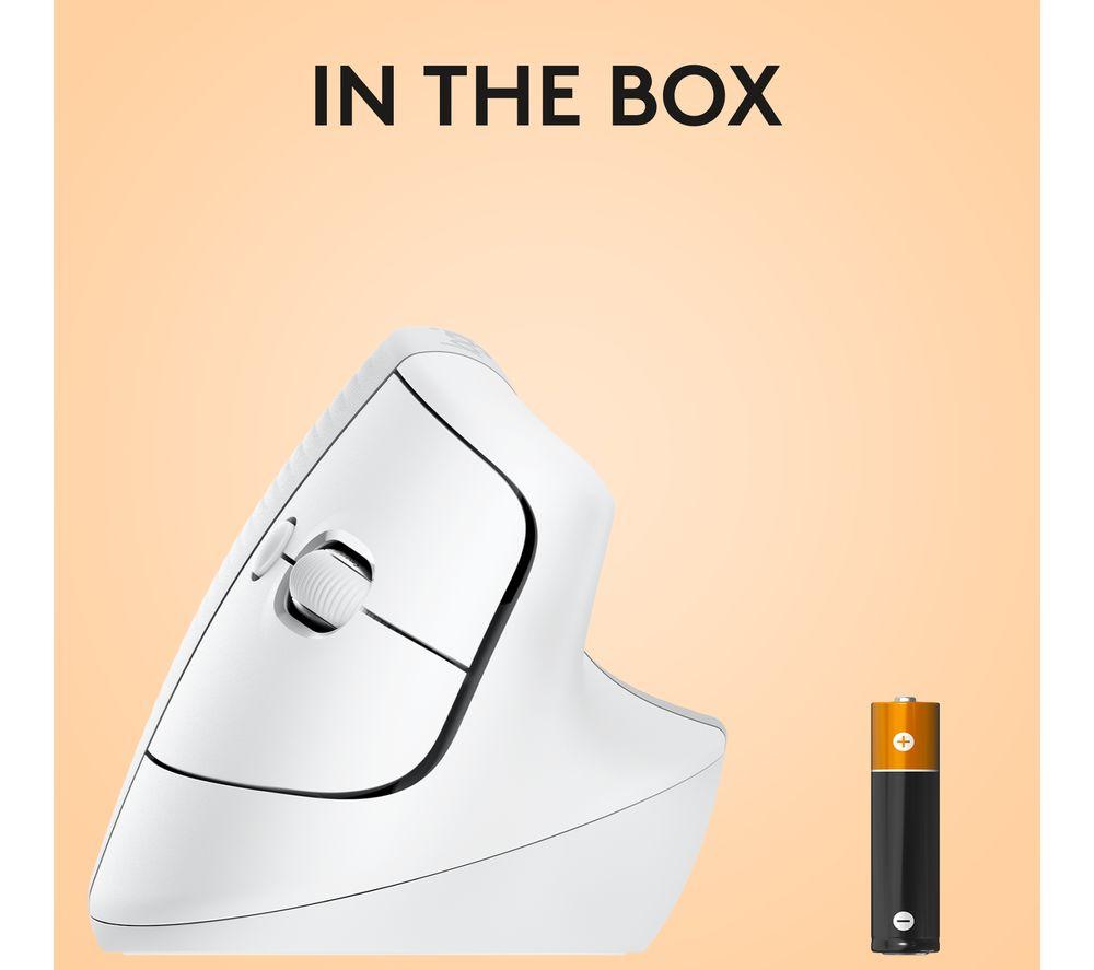 LOGITECH Lift Vertical For Mac Wireless Optical Ergonomic Mouse - Space Grey image number 8 of 10