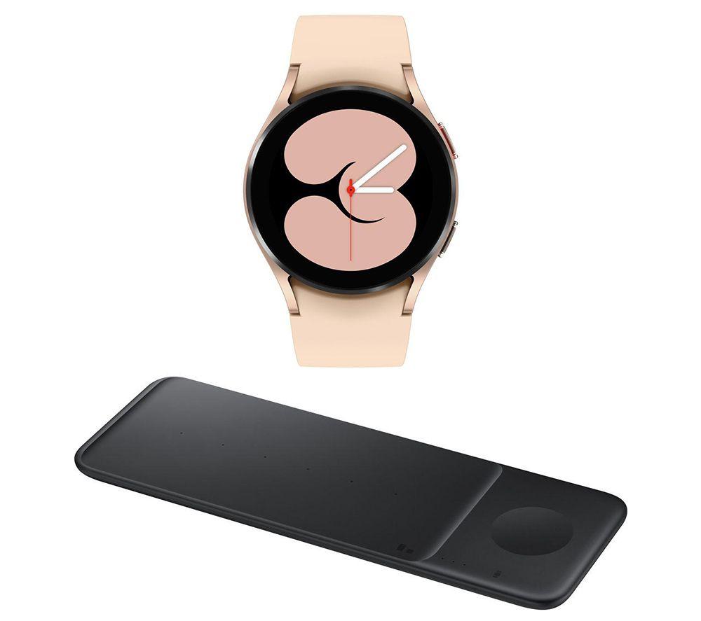 Buy SAMSUNG Galaxy Watch4 4G & Qi Wireless Trio Charging Pad