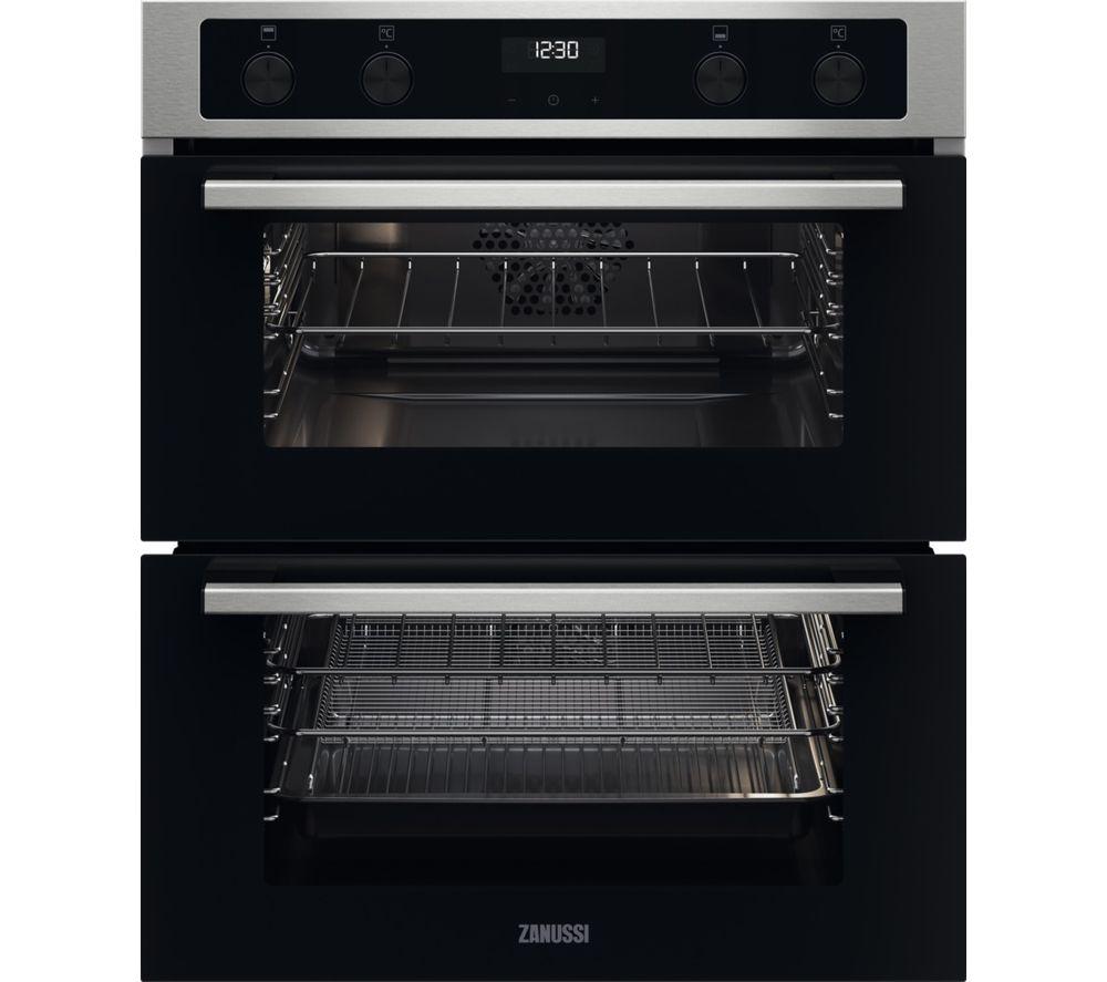 Buy ZANUSSI Series 20 FanCook ZPCNA4X1 Builtunder Double Oven Black
