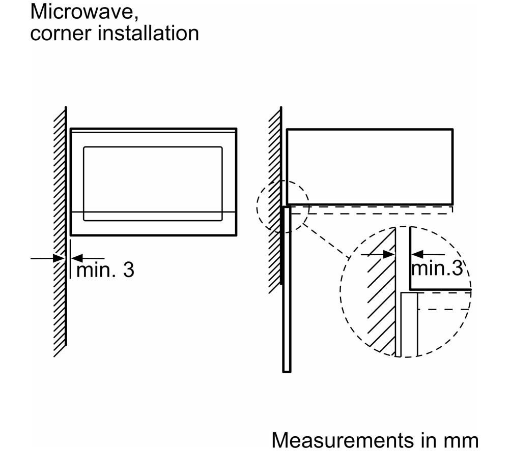 NEFF N50 HLAWD23G0B Built-in Solo Microwave - Graphite image number 5 of 7