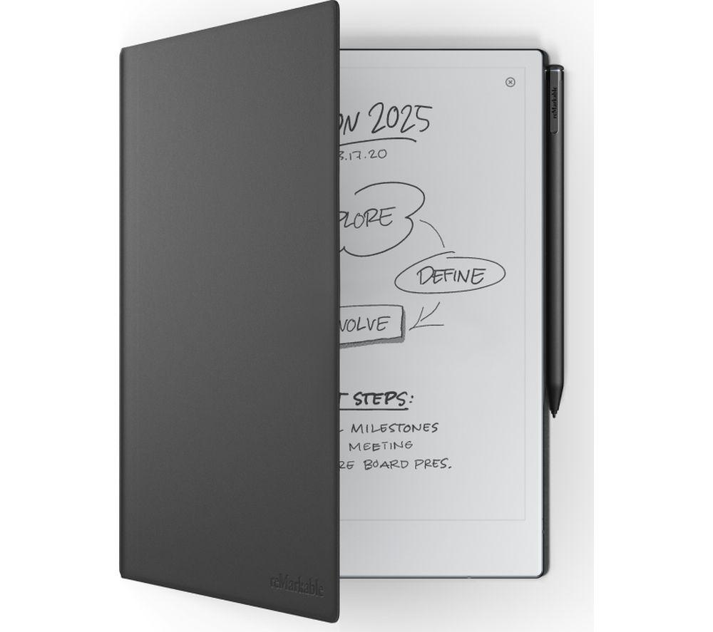 Buy REMARKABLE 2 with Marker Plus & Black Leather Book Folio Case