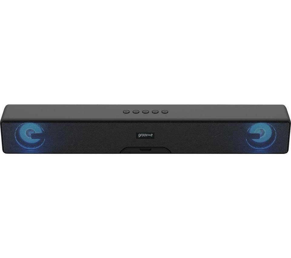 GROOV-E GV-SB01-BK 2.0 Portable Bluetooth Sound Bar - Black