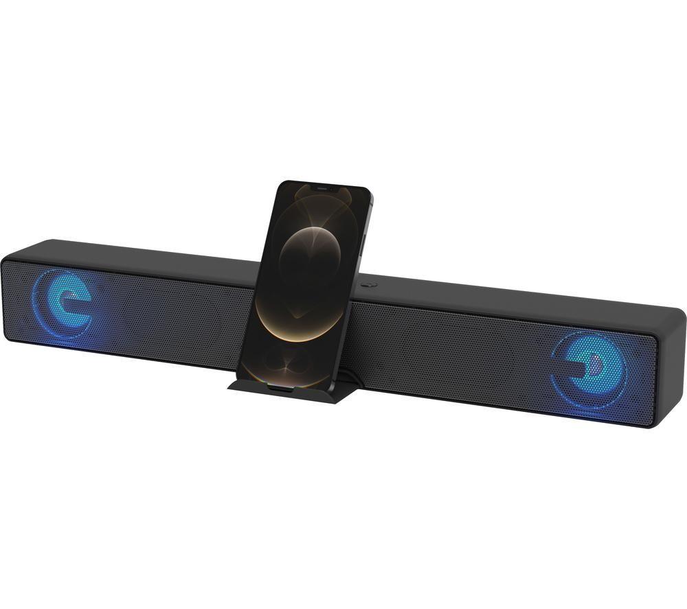 GROOV-E GV-SB01-BK 2.0 Portable Bluetooth Sound Bar - Black image number 2 of 8