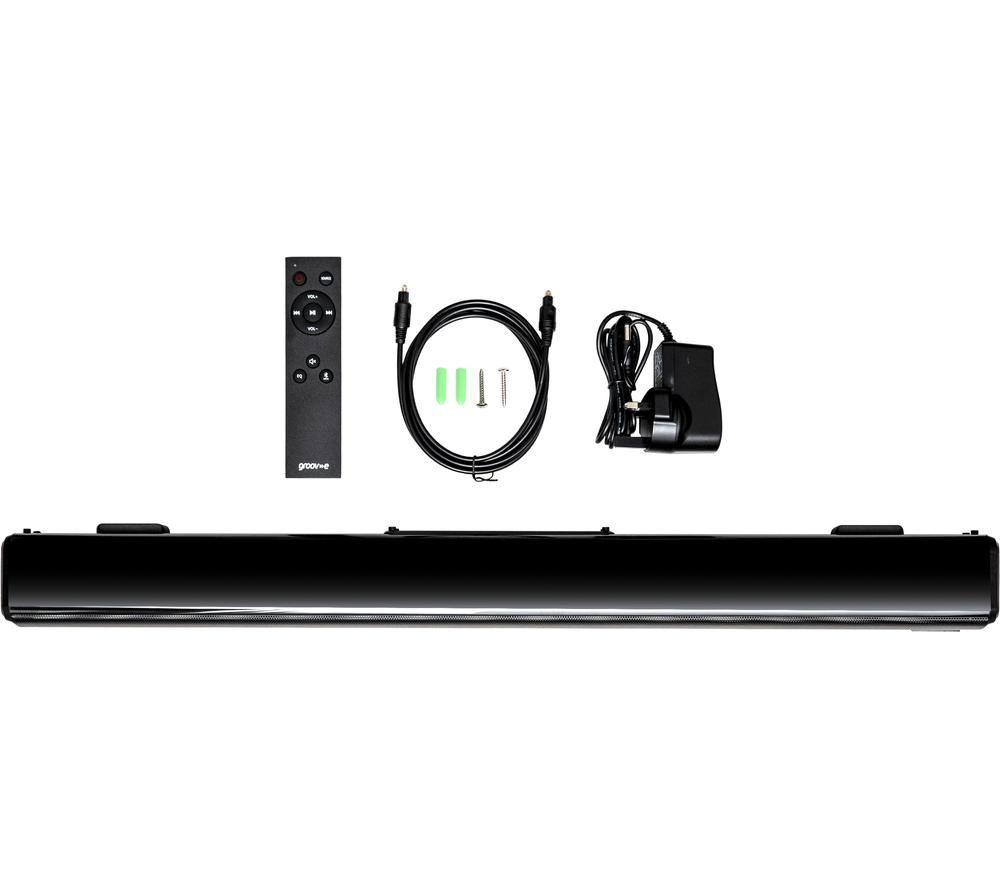 GROOV-E GV-SB02-BK 2.0 Portable Bluetooth Sound Bar - Black image number 2 of 6