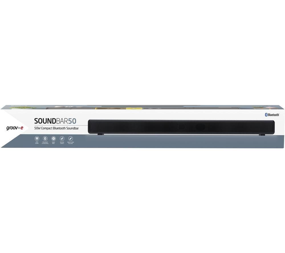 GROOV-E GV-SB02-BK 2.0 Portable Bluetooth Sound Bar - Black image number 3 of 6