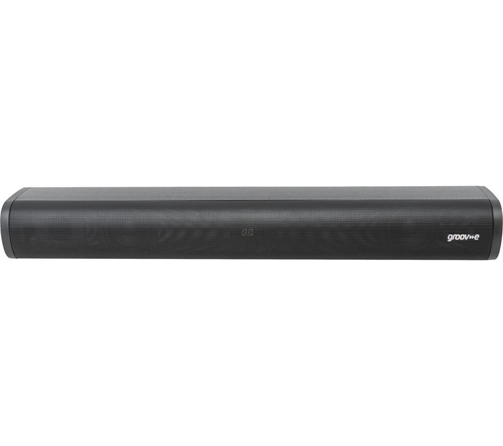 GROOV-E GV-SB03-BK 2.0 Portable Bluetooth Sound Bar - Black, Black