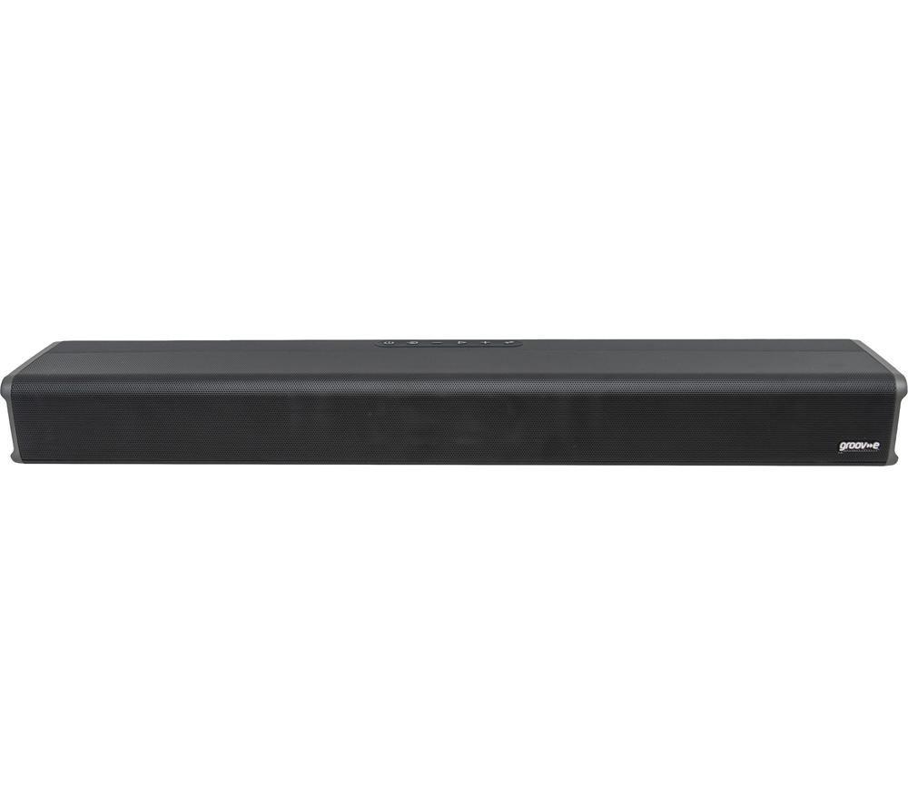 GROOV-E GV-SB04-BK 2.2 Portable Bluetooth All-in-One Sound Bar - Black, Black