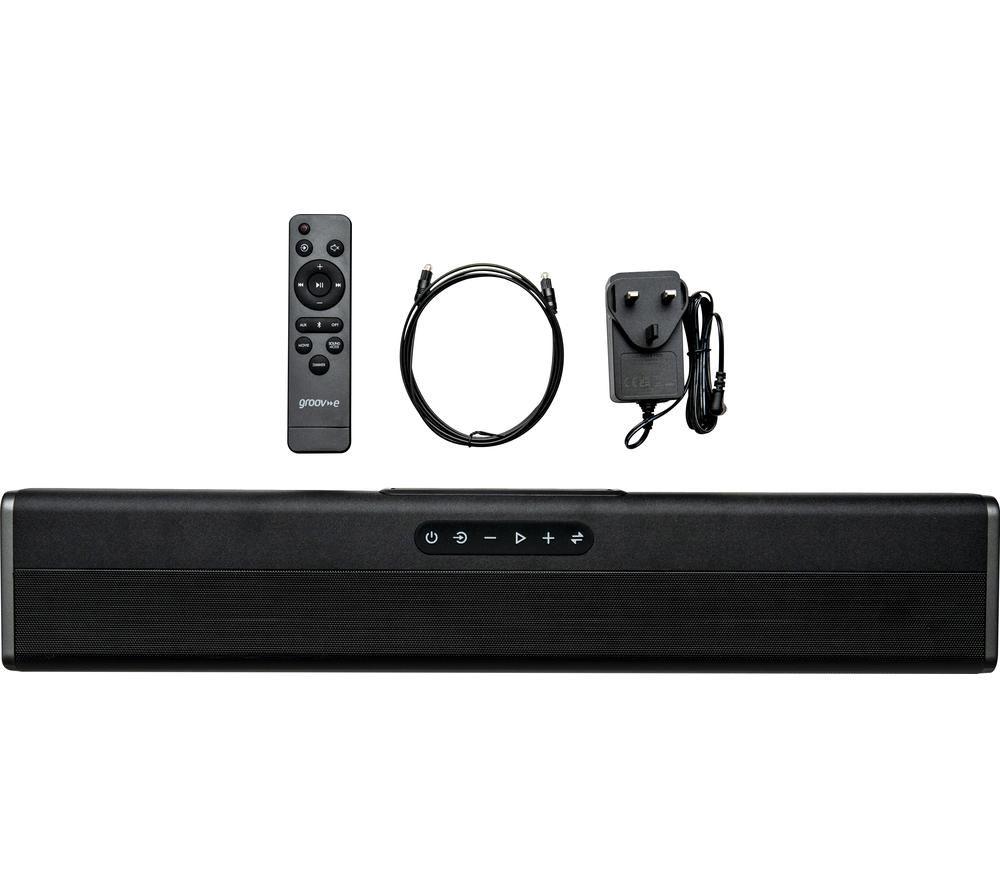 GROOV-E GV-SB04-BK 2.2 Portable Bluetooth All-in-One Sound Bar - Black image number 2 of 5