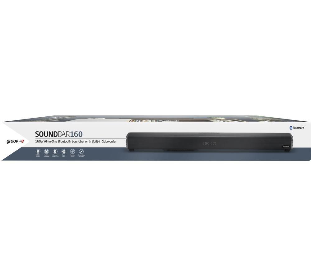 GROOV-E GV-SB05-BK 2.1 Portable Bluetooth All-in-One Sound Bar - Black image number 3 of 9
