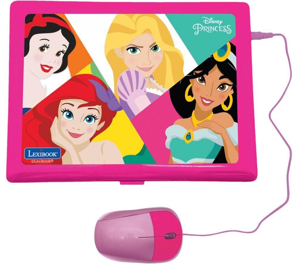 LEXIBOOK Bilingual French & English Educational Laptop - Disney Princess image number 2 of 5