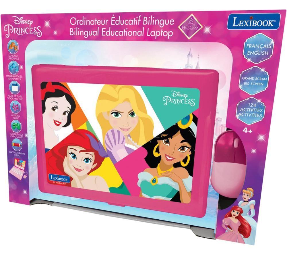 LEXIBOOK Bilingual French & English Educational Laptop - Disney Princess image number 5 of 5