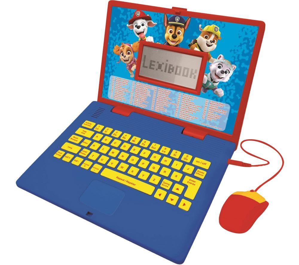 LEXIBOOK Bilingual French & English Educational Laptop - Paw Patrol