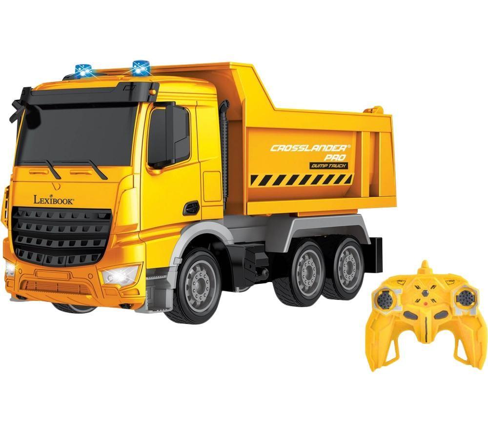 LEXIBOOK Crosslander Pro RCP10 Remote Control Dump Truck - Yellow, Yellow