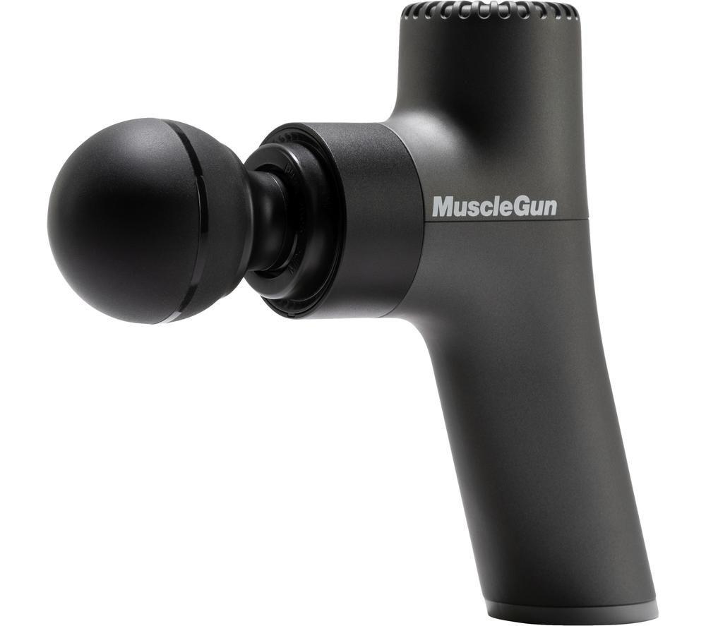 MUSCLEGUN Carbon Go Handheld Body Massager - Grey, Silver/Grey,Black