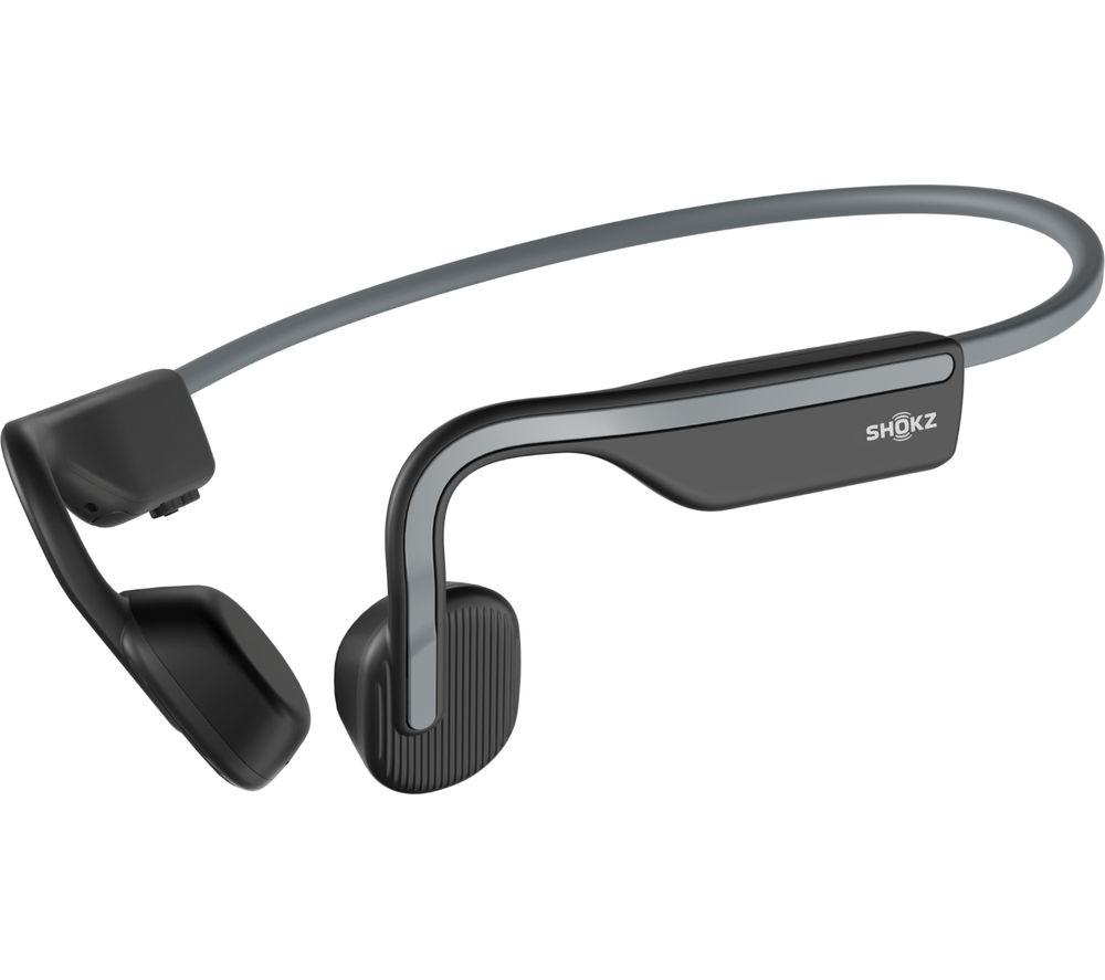 SHOKZ OpenMove Wireless Bluetooth Sports Headphones - Grey, Silver/Grey