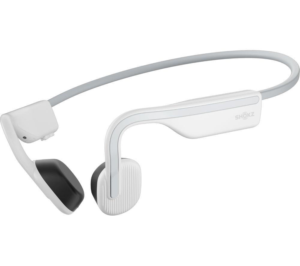 SHOKZ OpenMove Wireless Bluetooth Sports Headphones - White, White